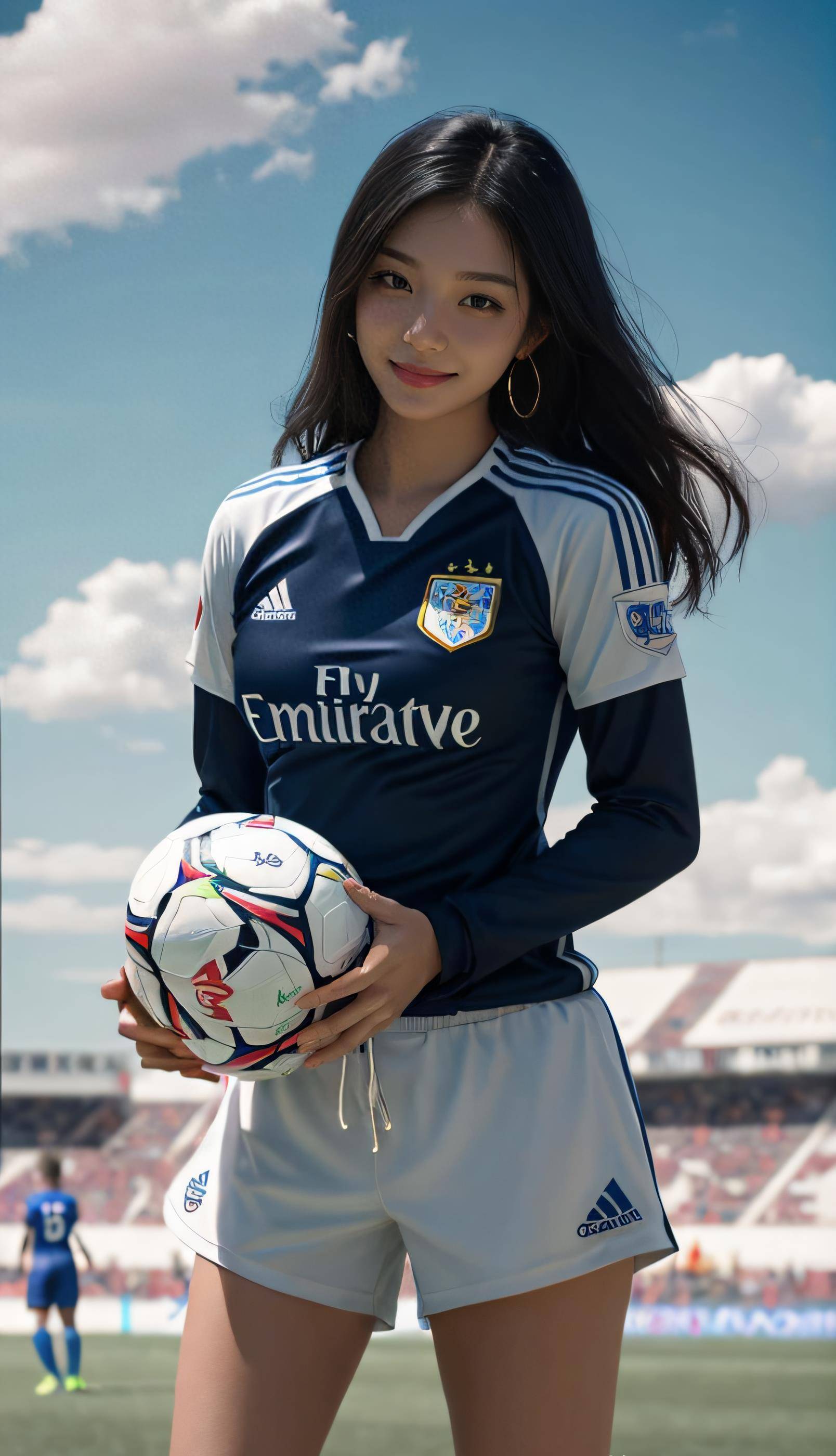 足球宝贝赛场亮相,获得眼球关注 足球宝贝赛场亮相,获得眼球关注